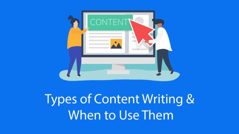 Types of Content Writing & When to Use Them